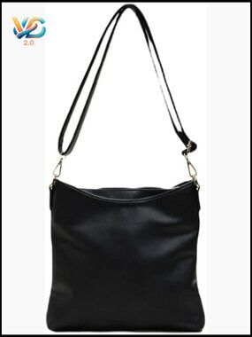 Vegan Leather Crossbody Bag Adjustable Strap Chic Minimalist Everyday Handbag